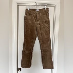 Gap tan corduroy jeans, vintage slim high rise, 27R